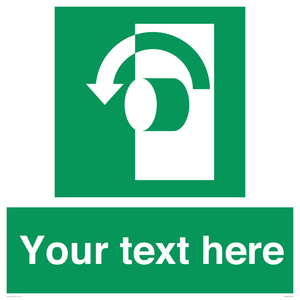 Custom Turn Anti-Clockwise Sign